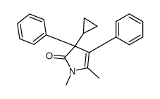 3-cyclopropyl-1,5-dimethyl-3,4-diphenylpyrrol-2-one结构式