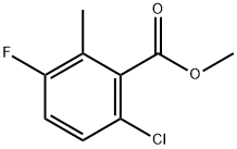 methyl 6-chloro-3-fluoro-2-methylbenzoate结构式