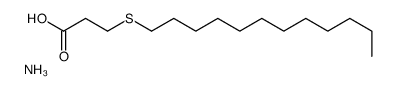 azanium,3-dodecylsulfanylpropanoate结构式