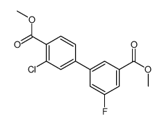 Dimethyl 3-chloro-3'-fluorobiphenyl-4,5'-dicarboxylate结构式