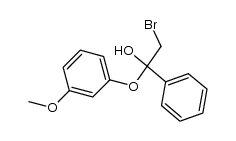 2-bromo-1-(3-methoxyphenoxy)-1-phenylethanol结构式