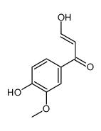 3-hydroxy-1-(4-hydroxy-3-methoxyphenyl)prop-2-en-1-one Structure