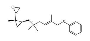 2-((1S,2S)-1-methyl-2-((E)-2,2,5-trimethyl-6-(phenylthio)hex-4-en-1-yl)cyclopropyl)oxirane Structure