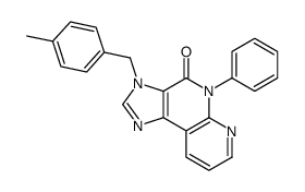 3,5-Dihydro-3-((4-methylphenyl)methyl)-5-phenyl-4H-imidazo(4,5-c)(1,8) naphthyridin-4-one结构式