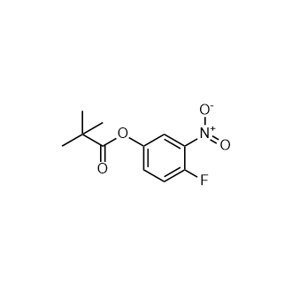 4-氟-3-硝基苯基新戊酸酯结构式
