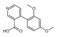 4-(2,4-dimethoxyphenyl)pyridine-3-carboxylic acid结构式