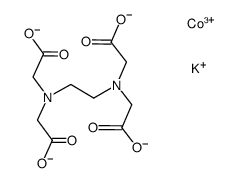 potassium (ethylenediaminetetraacetato)cobaltate(III) Structure