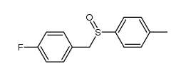 1-fluoro-4-((p-tolylsulfinyl)methyl)benzene结构式