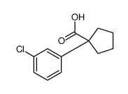 1-(3-氯苯基)环戊烷-1-羧酸结构式