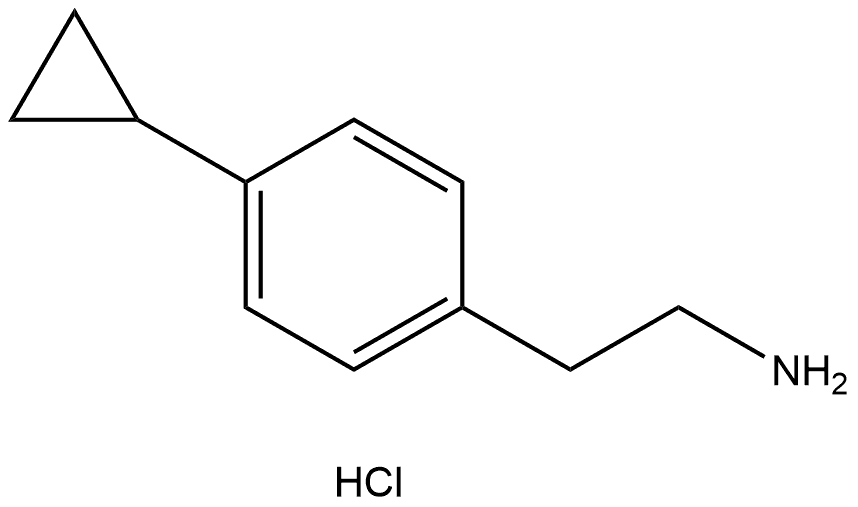 2-(4-cyclopropylphenyl)ethanamine hydrochloride结构式