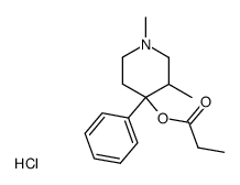 1,3-Dimethyl-4-phenyl-piperidin-4-propionat-hydrochlorid结构式