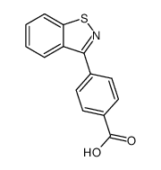 4-(1,2-benzisothiazol-3-yl) benzoic acid Structure
