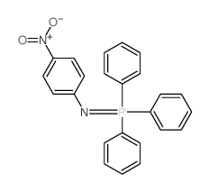 Benzenamine,4-nitro-N-(triphenylphosphoranylidene)- Structure