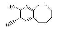 2-amino-5,6,7,8,9,10-hexahydrocycloocta[b]pyridine-3-carbonitrile Structure