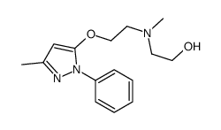 2-[Methyl[2-[(3-methyl-1-phenyl-1H-pyrazol-5-yl)oxy]ethyl]amino]ethanol Structure