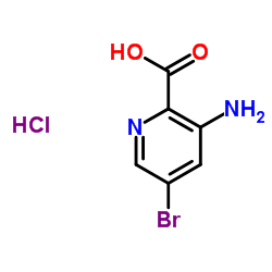 3-Amino-5-bromopyridine-2-carboxylic acid hydrochloride Structure