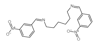 1,6-Hexanediamine,N1,N6-bis[(3-nitrophenyl)methylene]-结构式