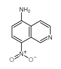 8-硝基异喹啉-5-胺结构式