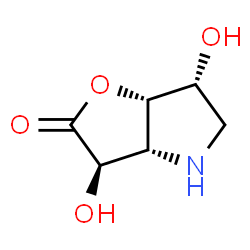 2H-Furo[3,2-b]pyrrol-2-one,hexahydro-3,6-dihydroxy-,[3R-(3-alpha-,3a-alpha-,6-bta-,6a-alpha-)]-(9CI) structure