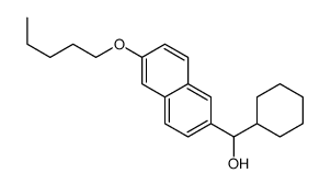 cyclohexyl-(6-pentoxynaphthalen-2-yl)methanol结构式