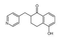 5-hydroxy-2-(pyridin-4-ylmethyl)-3,4-dihydro-2H-naphthalen-1-one Structure