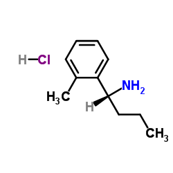 (1r)-1-(2-甲基苯基)丁基胺盐酸盐结构式
