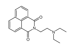 2-(2-diethylaminoethyl)-1H-benz(de)isoquinoline-1,3(2H)-dione结构式