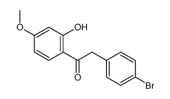 2-(4-Bromophenyl)-1-(2-hydroxy-4-methoxyphenyl)ethanone Structure