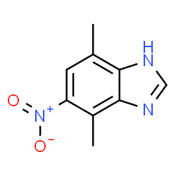 1H-Benzimidazole,4,7-dimethyl-5-nitro-(9CI) Structure