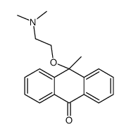 10-[2-(dimethylamino)ethoxy]-10-methylanthracen-9-one结构式