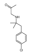 1-(p-Chloro-α,α-dimethylphenethylamino)propan-2-one结构式