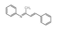 Benzenamine,N-(1-methyl-3-phenyl-2-propen-1-ylidene)-结构式