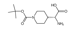 (R)-1-BOC-4-(AMINOCARBOXYMETHYL)PIPERIDINE Structure