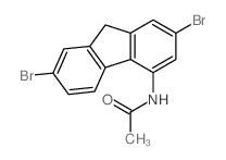 N-(2,7-dibromo-9H-fluoren-4-yl)acetamide Structure