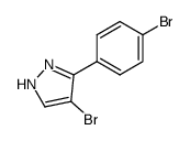 4-Bromo-3-(4-bromo-phenyl)-1H-pyrazole结构式