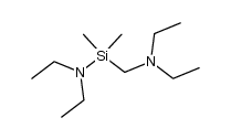 1-((diethylamino)methyl)-N,N-diethyl-1,1-dimethylsilanamine Structure
