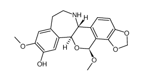 (6α)-2,8β-Dimethoxy-10,11-[methylenebis(oxy)]rheadan-3-ol结构式