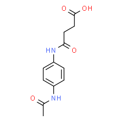 4-((4-acetamidophenyl)amino)-4-oxobutanoic acid结构式