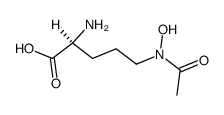 delta-N-acetyl-delta-N-hydroxy-L-ornithine结构式