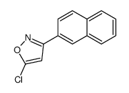 5-chloro-3-naphthalen-2-yl-1,2-oxazole结构式