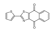 2-thiophen-2-ylbenzo[f][1,3]benzothiazole-4,9-dione结构式