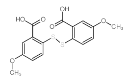 2,2-Dithiobis(5-methoxybenzoic acid)结构式