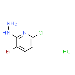 3-Bromo-6-Chloro-2-Hydrazinylpyridine Hydrochloride Structure