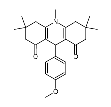 9-(4-Methoxy-phenyl)-3,3,6,6,10-pentamethyl-3,4,6,7,9,10-hexahydro-2H,5H-acridine-1,8-dione Structure