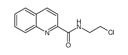 N-(2-chloroethyl)quinoline-2-carboxamide结构式