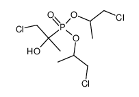 (2-chloro-1-hydroxy-1-methyl-ethyl)-phosphonic acid bis-(2-chloro-1-methyl-ethyl) ester结构式