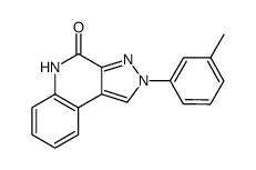 2-m-Tolyl-2,5-dihydro-pyrazolo[3,4-c]quinolin-4-one结构式