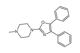 1-(4,5-diphenyl-1,3-oxazol-2-yl)-4-methyl-piperazine结构式