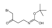 tert-butyl N-(4-bromo-3-oxobutyl)carbamate Structure