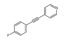 4-[2-(4-fluorophenyl)ethynyl]pyridine Structure